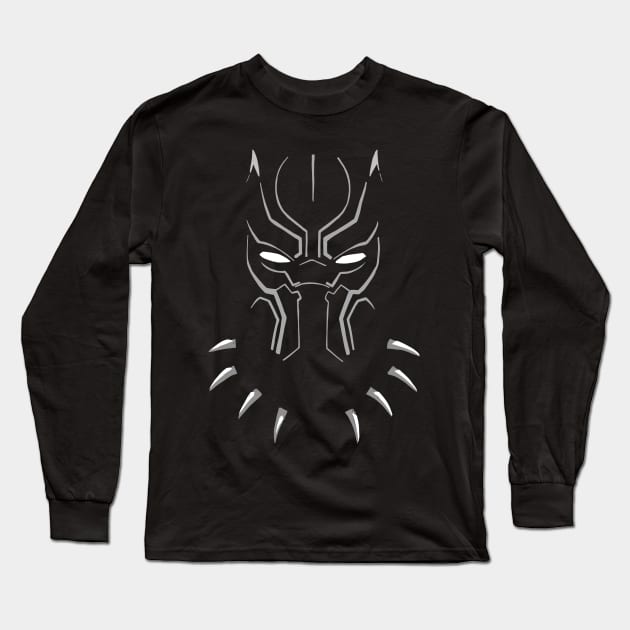 Mask Panther Long Sleeve T-Shirt by ajou